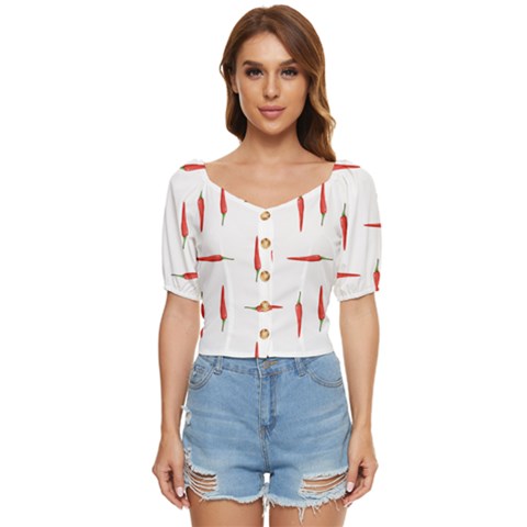 Pepper Button Up Blouse by SychEva