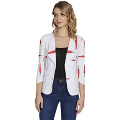 Pepper Women s One-button 3/4 Sleeve Short Jacket by SychEva