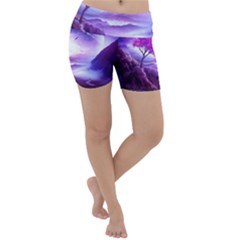 Fantasy World Lightweight Velour Yoga Shorts by Salman4z
