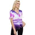 Fantasy World Bow Sleeve Button Up Top View3