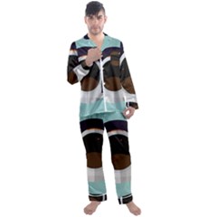 Astronaut Space Astronomy Universe Men s Long Sleeve Satin Pajamas Set by Salman4z