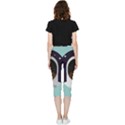Astronaut Space Astronomy Universe Inside Out Lightweight Velour Capri Leggings  View2