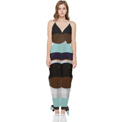 Astronaut Space Astronomy Universe Sleeveless Tie Ankle Chiffon Jumpsuit by Salman4z