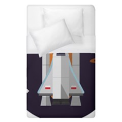 Rocket Space Universe Spaceship Duvet Cover (single Size) by Salman4z