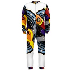 Rocket Space Clipart Illustrator Onepiece Jumpsuit (men) by Salman4z