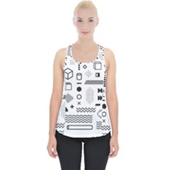 Pattern Hipster Abstract Form Geometric Line Variety Shapes Polkadots Fashion Style Seamless Piece Up Tank Top by Salman4z