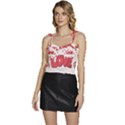 Hand Drawn Valentines Day Element Collection Flowy Camisole Tie Up Top View1