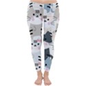 Cute Cat Couple Seamless Pattern Cartoon Classic Winter Leggings View1