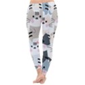 Cute Cat Couple Seamless Pattern Cartoon Classic Winter Leggings View4