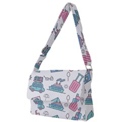 Transportation Seamless Pattern Full Print Messenger Bag (l) by Salman4z