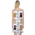 Cat Kitten Seamless Pattern Sleeveless Satin Nightdress View2
