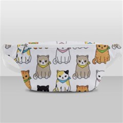 Cat Kitten Seamless Pattern Waist Bag  by Salman4z