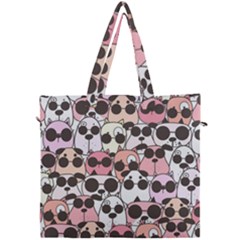 Cute-dog-seamless-pattern-background Canvas Travel Bag by Salman4z