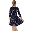 Coffee-background Smock Dress View2
