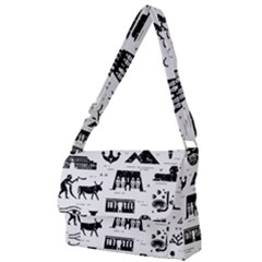 Dark-seamless-pattern-symbols-landmarks-signs-egypt --- Full Print Messenger Bag (l) by Salman4z