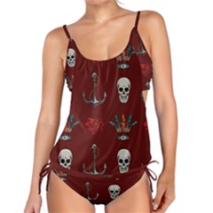 Tattoo-old-school-background-pattern Tankini Set by Salman4z