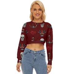 Tattoo-old-school-background-pattern Lightweight Long Sleeve Sweatshirt by Salman4z