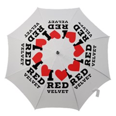 I Love Red Velvet Hook Handle Umbrellas (small) by ilovewhateva