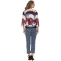 Christmas Wreath Winter Festive Season Nature Cut Out Wide Sleeve Top View4