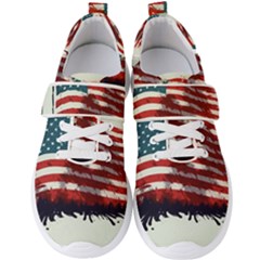 Patriotic Usa United States Flag Old Glory Men s Velcro Strap Shoes by Ravend