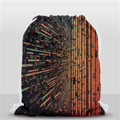 Data Abstract Abstract Background Background Drawstring Bag (small) by Ravend