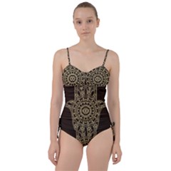 Hamsa-hand-drawn-symbol-with-flower-decorative-pattern Sweetheart Tankini Set by Salman4z