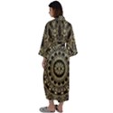 Hamsa-hand-drawn-symbol-with-flower-decorative-pattern Maxi Satin Kimono View2