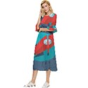 Rocket-with-science-related-icons-image Double Cuff Midi Dress View2