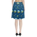 Seamless-pattern-ufo-with-star-space-galaxy-background Pleated Skirt View2