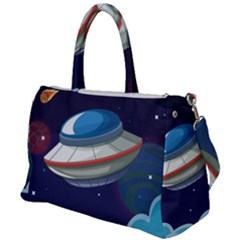 Ufo-alien-spaceship-galaxy Duffel Travel Bag by Salman4z