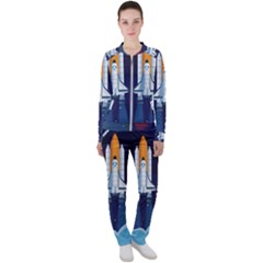 Spaceship-milkyway-galaxy Casual Jacket And Pants Set by Salman4z