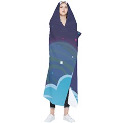 Spaceship-milkyway-galaxy Wearable Blanket by Salman4z