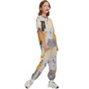 Seamless-pattern-cute-cat-cartoons Kids  Tee and Pants Sports Set View3