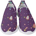 Space-travels-seamless-pattern-vector-cartoon Kids  Slip On Sneakers View1