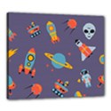 Space-seamless-pattern Canvas 24  x 20  (Stretched) View1