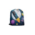 Spaceship-astronaut-space Drawstring Pouch (Small) View1