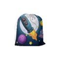 Spaceship-astronaut-space Drawstring Pouch (Medium) View2
