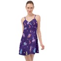 Space-seamless-pattern Summer Time Chiffon Dress View1