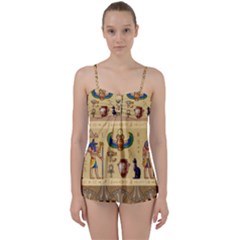 Egypt-horizontal-illustration Babydoll Tankini Set by Salman4z