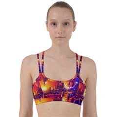 Far-future-human-colonization Line Them Up Sports Bra by Salman4z