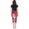 Far-future-human-colonization Inside Out Lightweight Velour Capri Leggings  View2