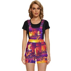 Far-future-human-colonization Short Overalls by Salman4z