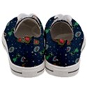 Monster-alien-pattern-seamless-background Women s Low Top Canvas Sneakers View4