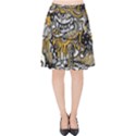 Crazy-abstract-doodle-social-doodle-drawing-style Velvet High Waist Skirt View1