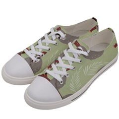 Sloths-pattern-design Men s Low Top Canvas Sneakers by Salman4z
