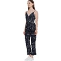 Mathematical-seamless-pattern-with-geometric-shapes-formulas V-Neck Spaghetti Strap Tie Front Jumpsuit View2