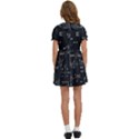 Mathematical-seamless-pattern-with-geometric-shapes-formulas Kids  Sweet Collar Dress View4
