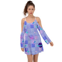Seamless-pattern-pastel-galaxy-future Boho Dress by Salman4z