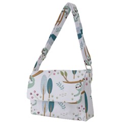 Pattern-sloth-woodland Full Print Messenger Bag (s) by Salman4z