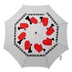 I Love Oregano Hook Handle Umbrellas (small) by ilovewhateva